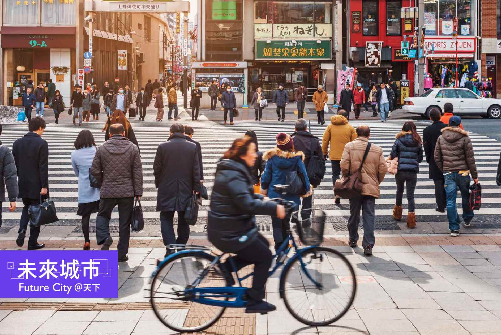 日本的自行車環境較歐洲隱匿，且具有特別的自行車禮讓文化。