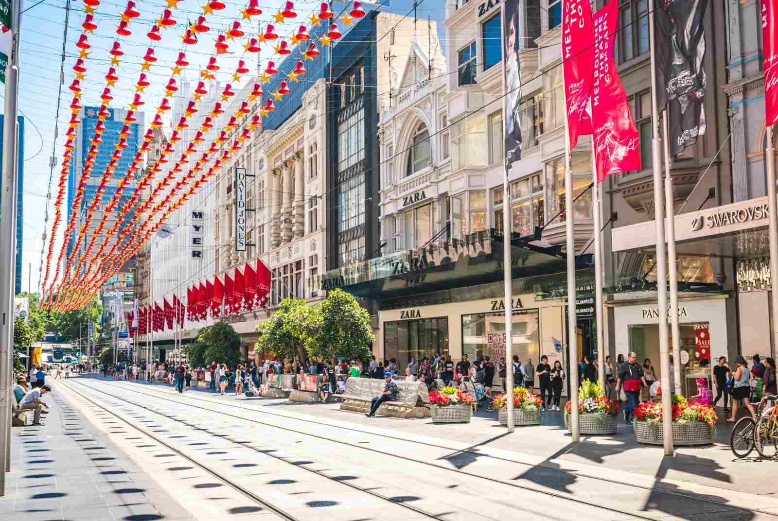 Bourke Street Mall-Swanston Street-行人廣場-行人徒步區-人本城市-還路於民