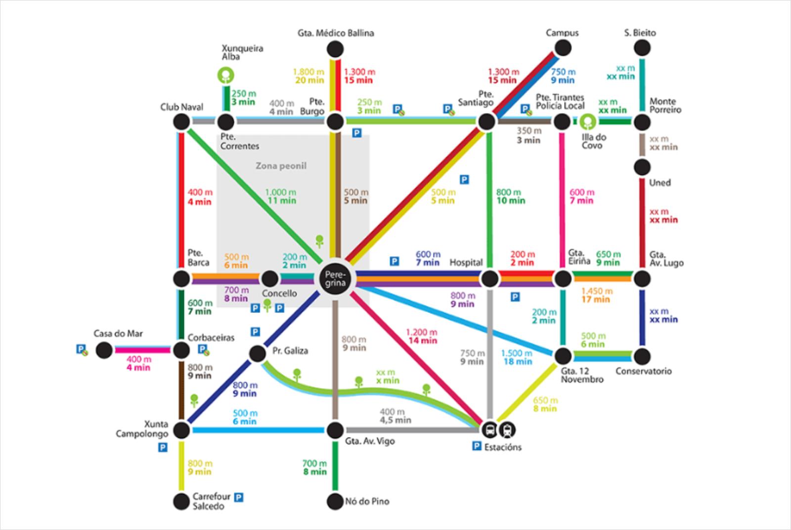 metrominuto-示意型行人地圖-pedestrianisation-用路人-APP-地圖-以人為本