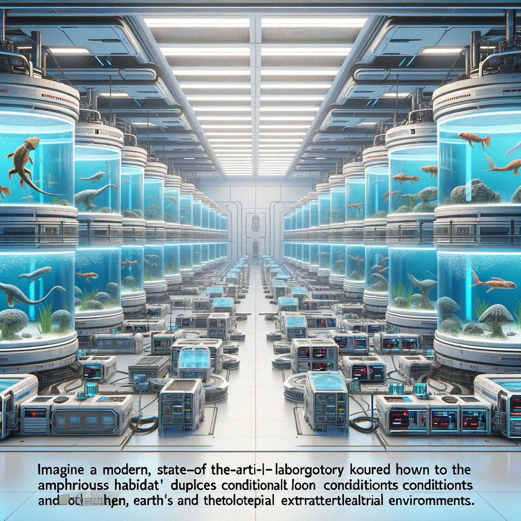 Image for The main focus of the project is the 'Amphibious Habitat'. This is a state-of-the-art laboratory that replicates conditions of both Earth and potential extraterrestrial environments. It houses a variety of amphibious organisms, each carefully selected for their unique survival traits.