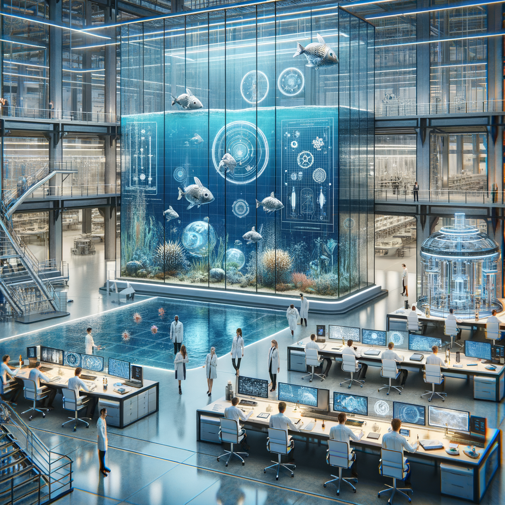 Image for The 'Aquatic Innovation Hub' is where technology takes the center stage. Inspired by semiaquatic adaptations, engineers and innovators are developing cutting-edge technologies, from biomimetic robots to advanced water purification systems.