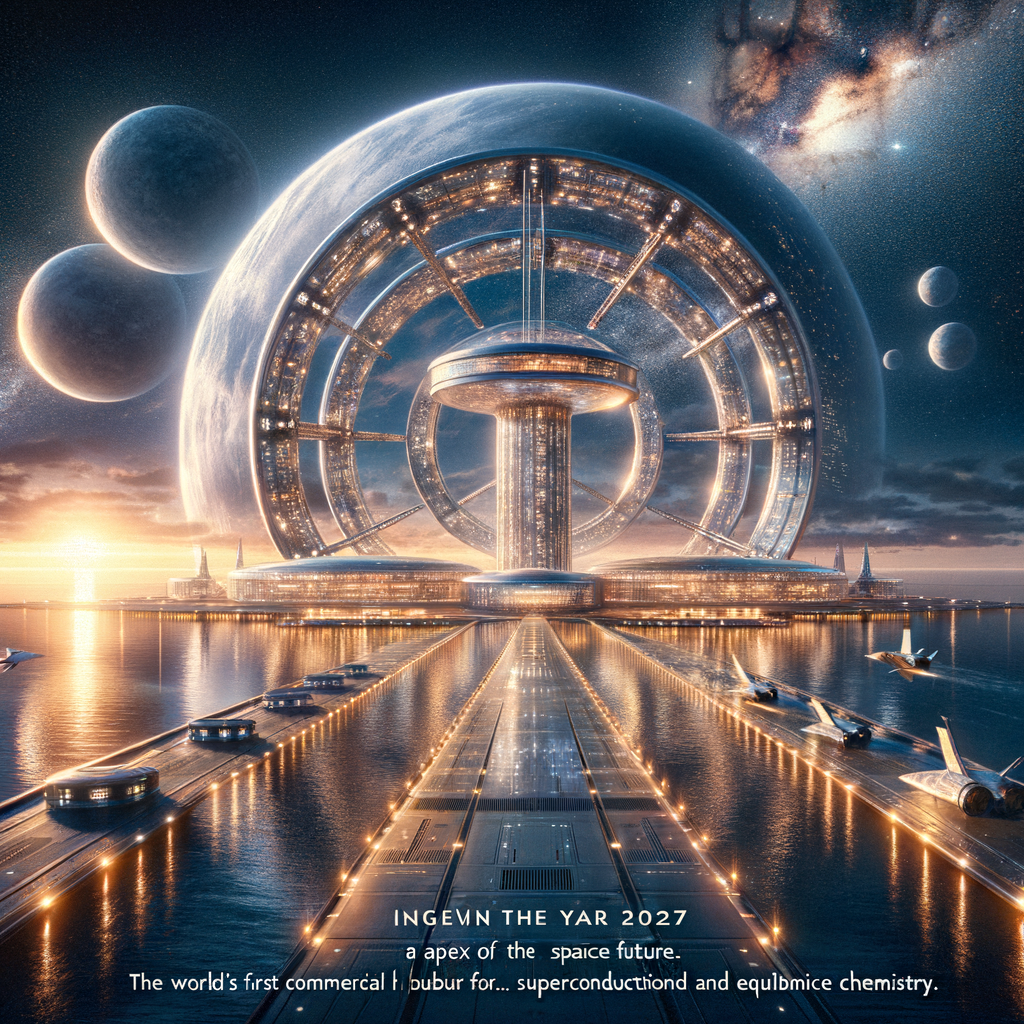 Image for The year is 2027, and humanity stands on the brink of a new frontier. Welcome to Helios Spaceport, the world's first commercial hub for space exploration, powered by breakthroughs in superconductivity and equilibrium chemistry.