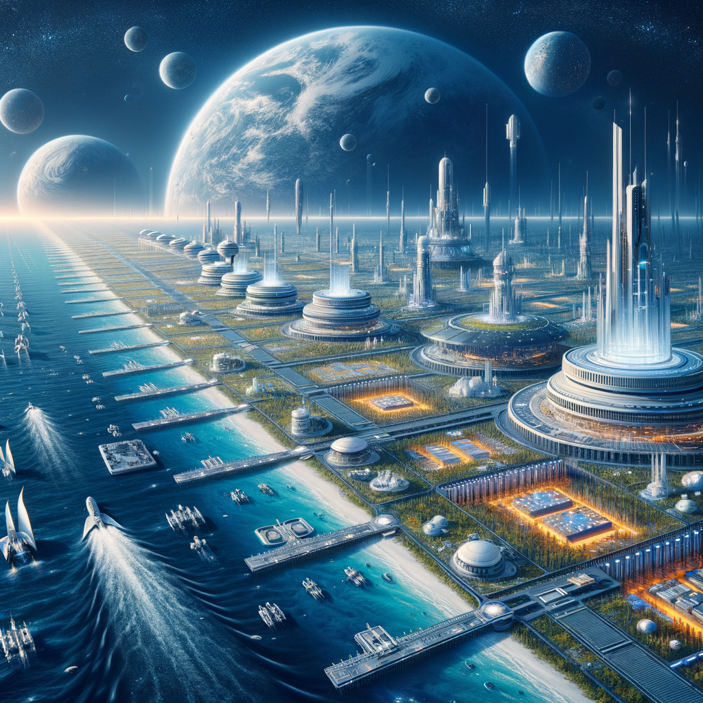 Image for The Park, a sprawling complex stretching from the ocean floor to the outer atmosphere, is a marvel of modern engineering. It's a hub of research, production, and exploration, harnessing the untapped resources of the sea and space.