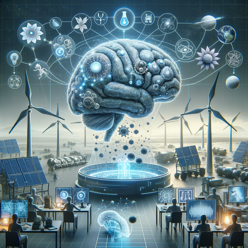 Image for The result is a self-sustaining, evolving system that not only advances science but also provides practical solutions to some of the world's most pressing problems, from energy crises to neurological disorders.
