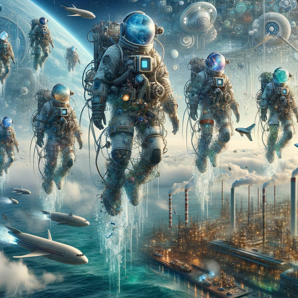 Image for Imagine a world where the ocean depths and the celestial expanse converge. A world inhabited by bio-engineered aquatic creatures, designed to survive in extreme conditions, both under the sea and in outer space. They are not just creatures; they are workers, pioneers in this new industrial revolution.