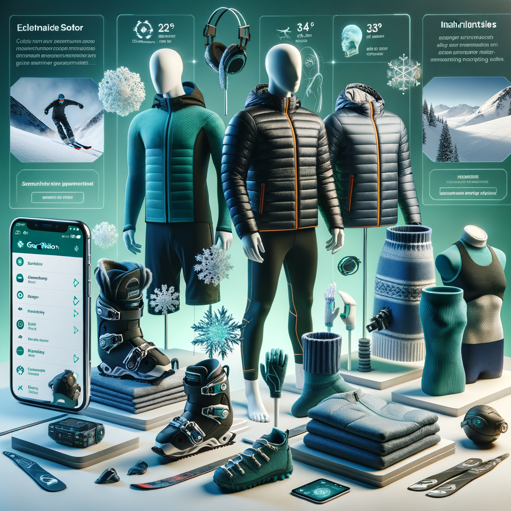 Image for The sports gear here is designed to withstand extreme cold. Made from advanced materials, it keeps athletes warm, enhances performance, and reduces injury risk. Rent it from our Gear Station or order it via the Frostbite app.
