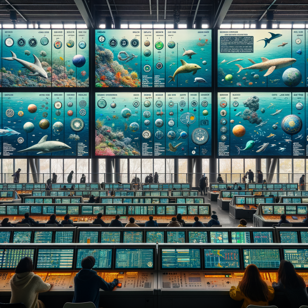 Image for The Park's control center is a spectacle to behold. Screens lining the walls display real-time data from various operations. Aquatic creatures, marked with unique astronomical symbols, can be monitored as they diligently carry out their tasks.