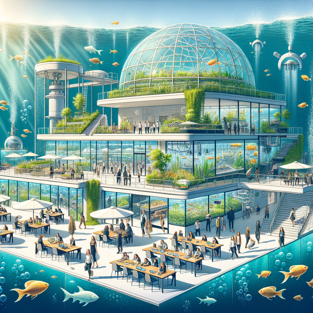 Image for As you explore the Aqua Complex, you'll notice that it's not just a place of study and work. It's a vibrant, living community where people live, work, learn, and create, inspired by the complexity and adaptability of semiaquatic life.
