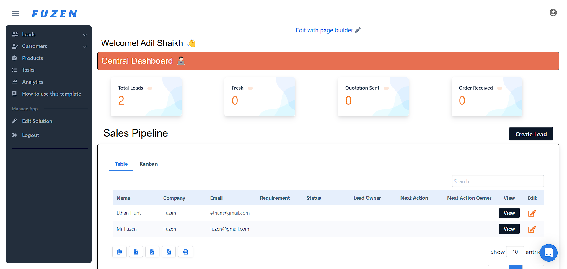Product Template