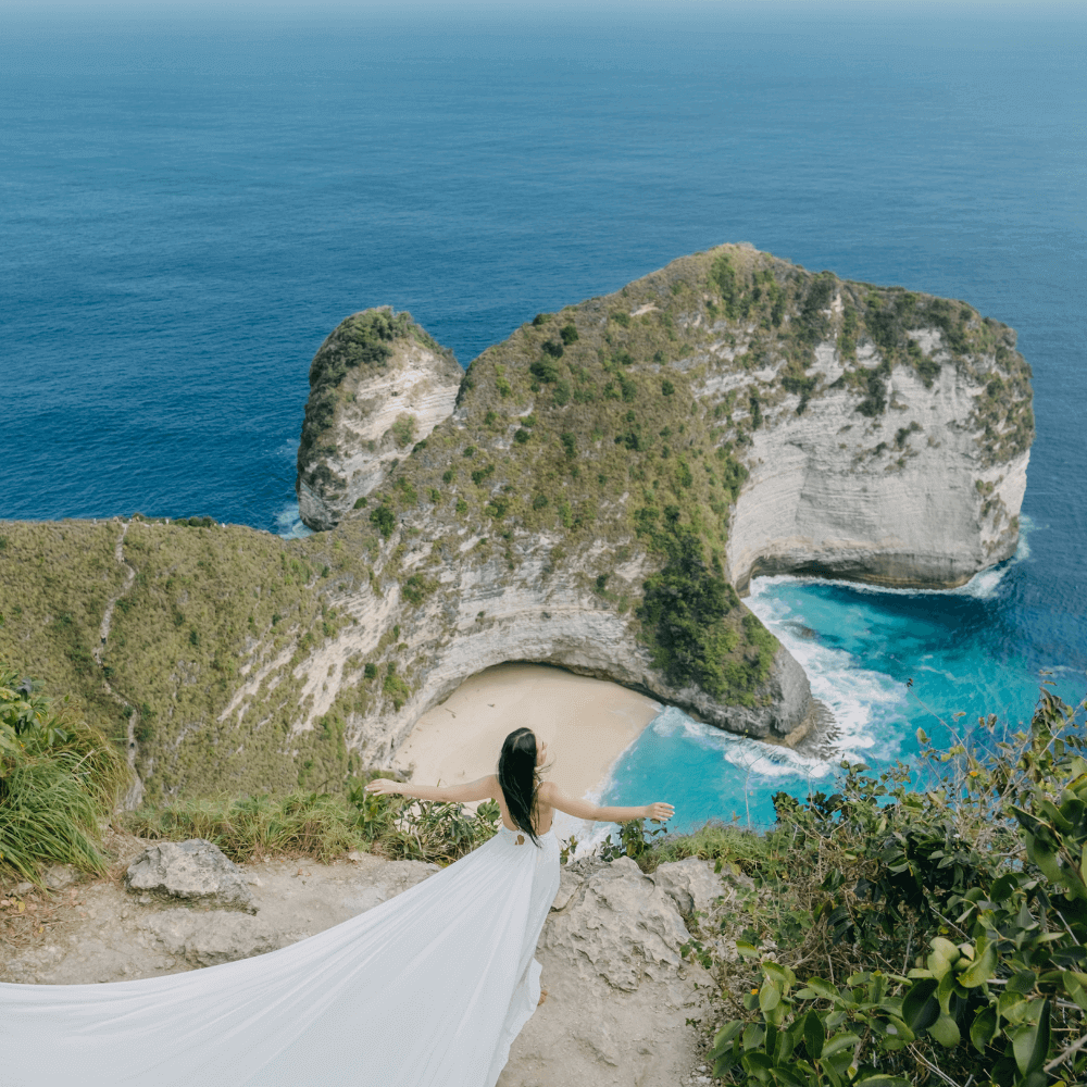 It's ICONIC. Bali Midi Dress. Dropping shortly. Photograph of tide pools in  Balangan Beach, Bali, Indonesia. Model @ivanagalli Boots…