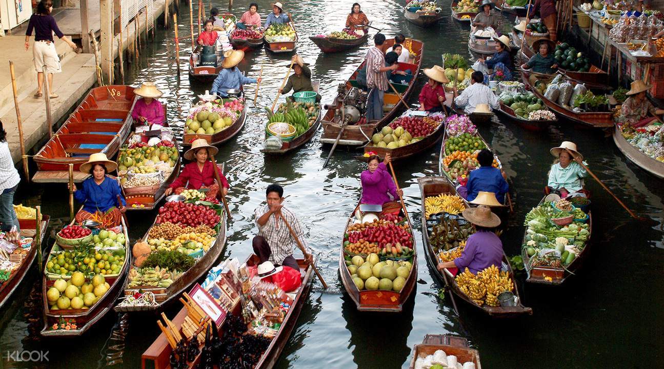 mercati di damnoen saduak e maeklong tour da bangkok