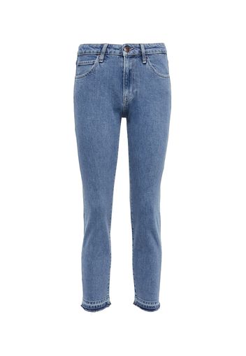 Mid-Rise Slim Cropped Jeans