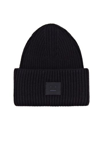 Face Beanie aus Wolle