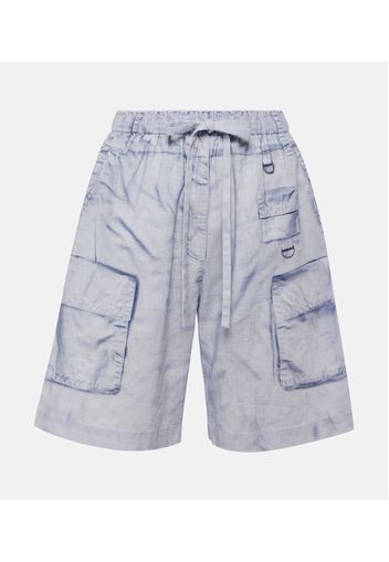 Bermuda-Shorts aus Leinen und Baumwolle