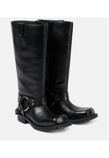 Bikerstiefel aus Leder