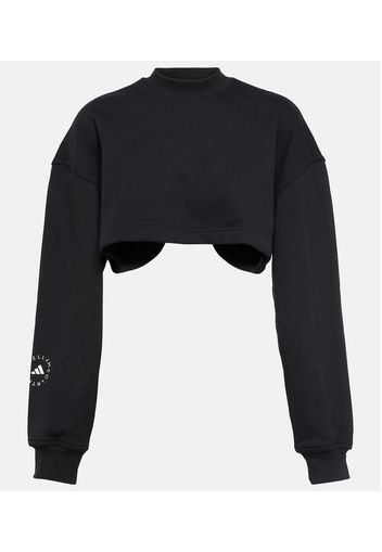 Cropped-Sweatshirt aus Baumwoll-Jersey