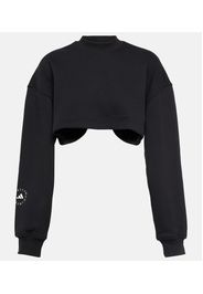 Cropped-Sweatshirt aus Baumwoll-Jersey