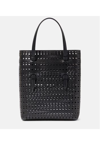 Alaïa Tote Mina Ns Vienne Wave aus Leder