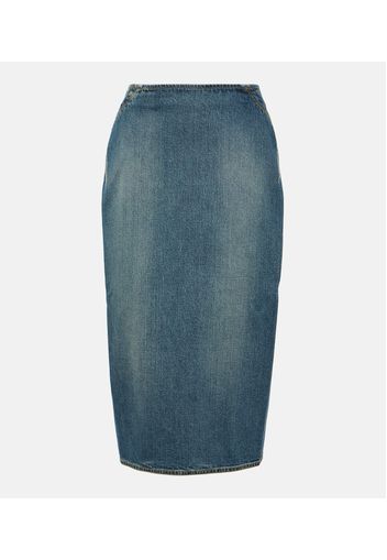 Alaïa Bleistiftrock aus Denim