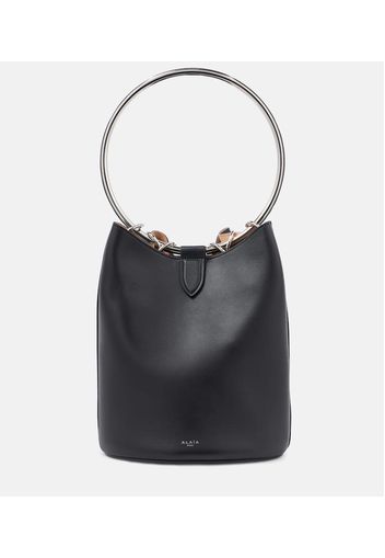 Alaïa Bucket-Bag Ring Medium aus Leder