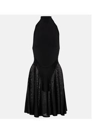 Alaïa Minikleid aus Jersey und Mesh