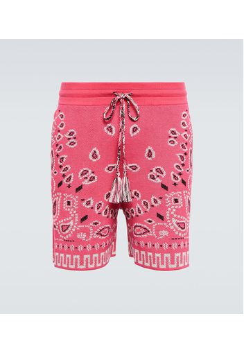 Shorts Bandana aus Piqué