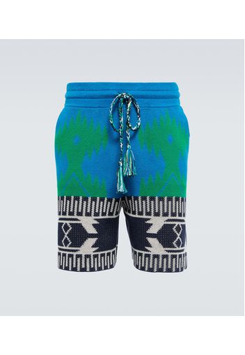 Shorts Cotton Piquet Icon aus Jacquard