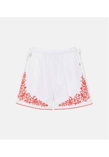 Alémais Bestickte Shorts Hearts aus Baumwolle