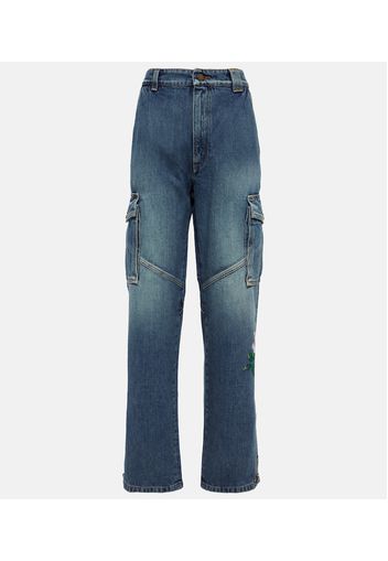 Verzierte Flared Jeans