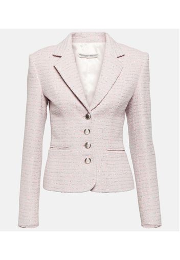 Blazer aus Tweed mit Pailletten