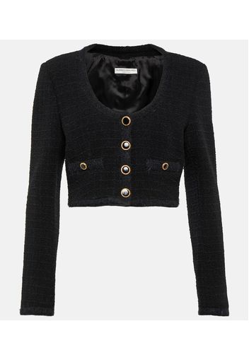 Cropped-Blazer aus Tweed