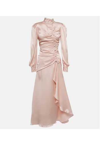 Maxikleid aus Seidensatin