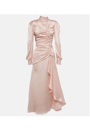 Maxikleid aus Seidensatin