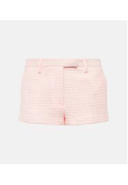 Shorts aus Tweed mit Pailletten