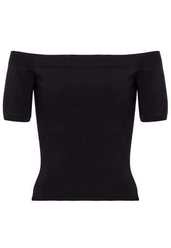 Off-Shoulder-Top aus Jersey