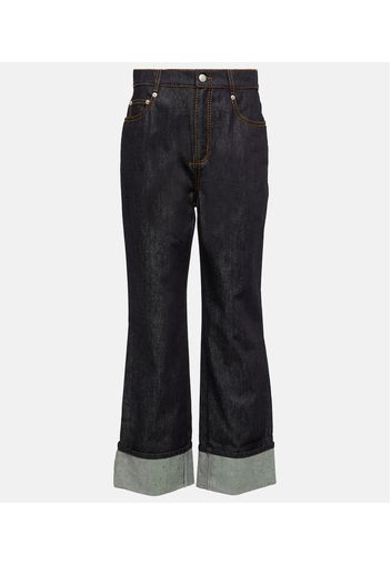 High-Rise Straight Jeans