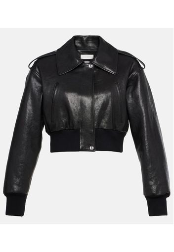 Cropped-Lederjacke