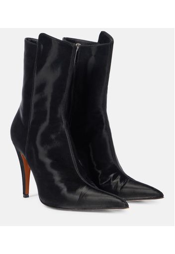 Ankle Boots aus Veloursleder