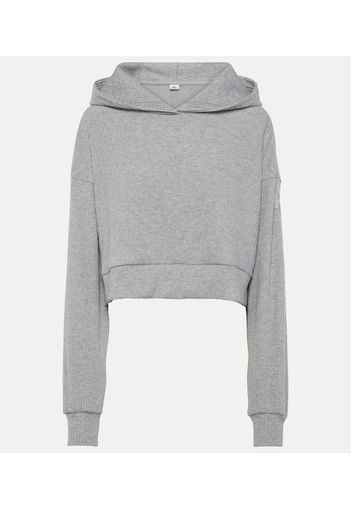 Cropped-Hoodie Muse aus Rippstrick