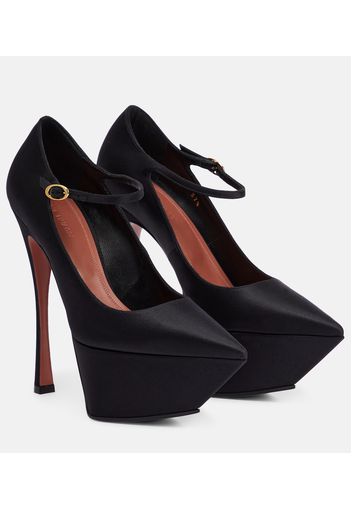 Plateau-Pumps Yigit aus Satin