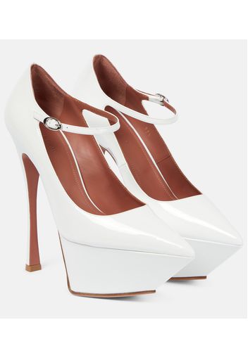 Plateau-Pumps Yigit aus Lackleder