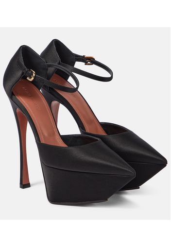 Plateau-Pumps Yigit aus Satin