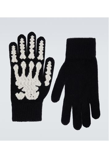 Handschuhe Skeleton aus Kaschmir