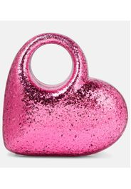 Clutch Heart mit Glitter