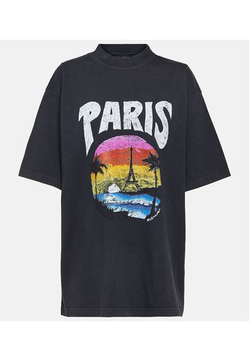 T-Shirt Paris Tropical aus Baumwoll-Jersey