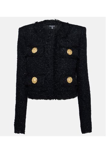 Cropped-Jacke aus Tweed