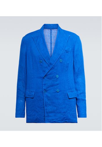 Doppelreihiger Blazer aus Leinen