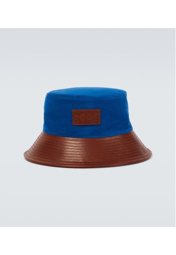 Hut aus Baumwolle und Leder