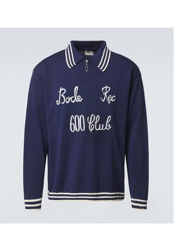 Bestickter Polopullover Club aus Baumwolle