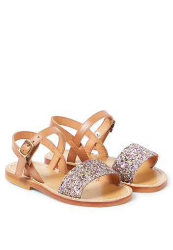 Sandalen Apis aus Leder mit Glitter